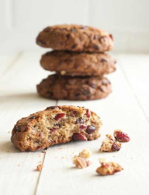 Cookies artesanais com frutas vermelhas da California Bakery